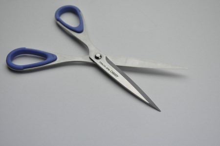 左利き用事務用ハサミ （ESR-175L） ～工作 文具 左手用はさみ 切れ味 文房具 ハンドル 取り外し シンプル 剣先 リサイクル オールステンレス 食品工場で多く使用実績あり 関市 岐阜県 長谷