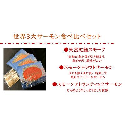 ふるさと納税 寝屋川市 スモークサーモン3種セット(3パック入り) |  | 01