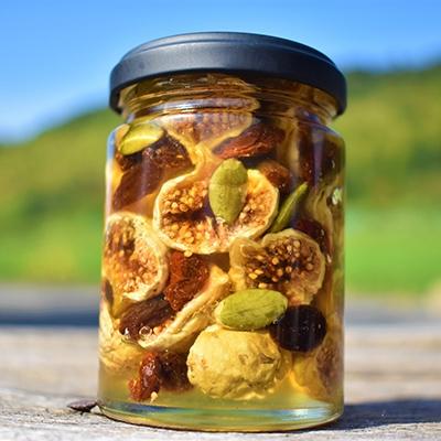 ふるさと納税 高野町 ドライフルーツの蜂蜜漬【峠の果実】　熊野古道　峠の蜂蜜×ドライフルーツ(高野町)