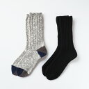 【ふるさと納税】18SOUKI SOCKS Puffy・Woodyソックスセット/Mサイズ / 国産 日本製 靴下 くつした ソックス ローゲージ ふっくら SOUKI 男性 紳士 メンズ 25cm 26cm 27cm おしゃれ かわいい オールシーズン