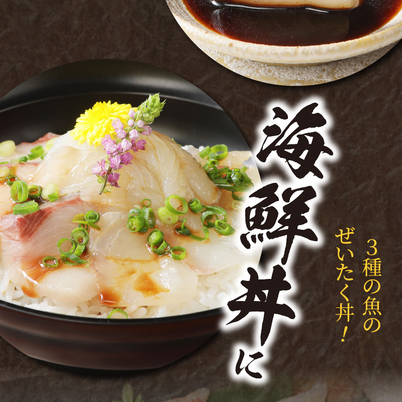 【訳あり】日向灘活〆ﾛｲﾝお刺身3種の食べ比べ計470g以上 N124-YZB059_イメージ3