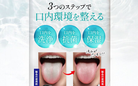 歯磨き粉【全3回定期便】 舌磨きジェル ミントフレーバー風味 1本（100g） ＆マウスウォッシュ 1本（300ml） 2点セット 歯磨き粉[AGCQ046]