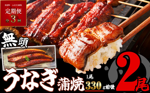 うなぎ 訳あり うなぎ蒲焼 2尾 3回 定期便 総計1.98kg [無頭] | 鰻 ウナギ unagi 特大 蒲焼き 蒲焼 人気 肉厚 ふっくら 小分け 不揃い 規格外 家庭用 真空パック 個包装 冷凍 福岡 須恵 サンフーズ