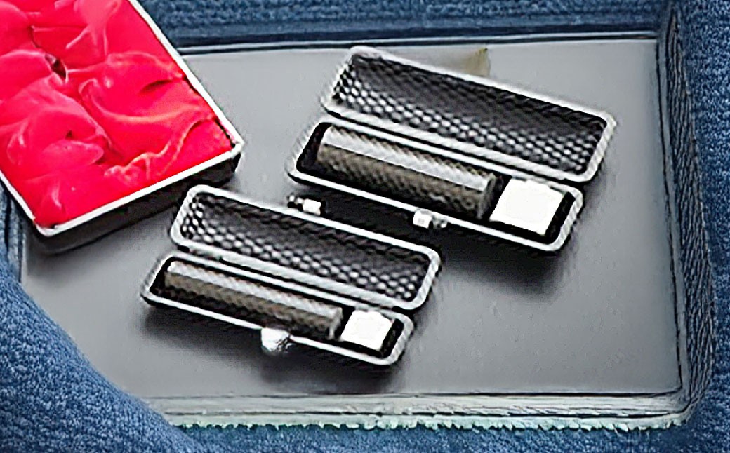 カーボン印鑑実印・銀行印2本セット 