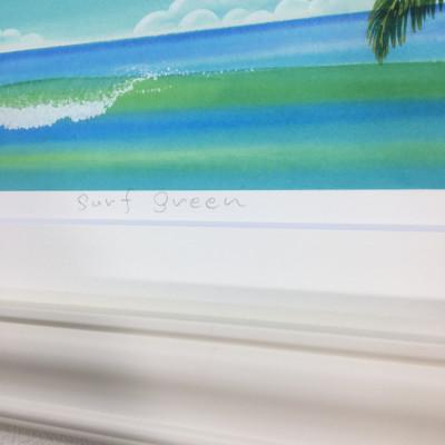 ふるさと納税 川口市 栗乃木ハルミ版画額装品「surf green」 |  | 03