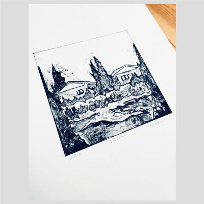 ふるさと納税 多摩市 『VISION』KPM-002(版画作品) フレーム付き |  | 02