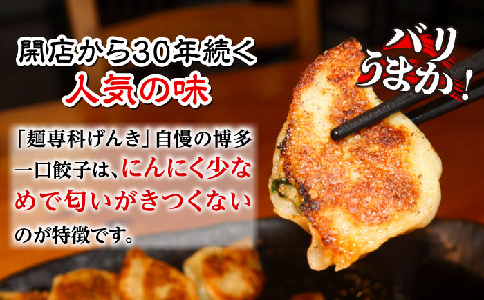 元気になんでん3点セット（博多一口餃子・辛子高菜・元気なんでんダレ）＜麺専科げんき＞那珂川市 [GEG007]