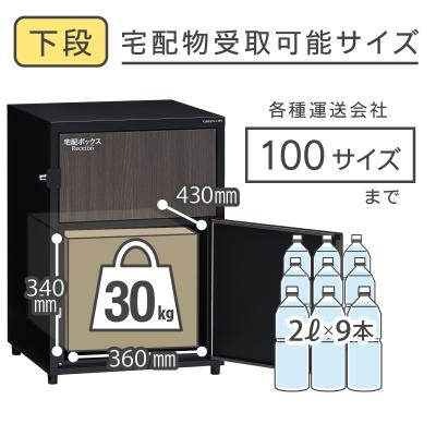 ふるさと納税 三条市 二段宅配ボックス レシーボ 木目調 鍵付き 戸建住宅用 防雨 防水 要組立 日本製【040S052】 |  | 02