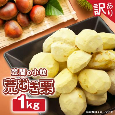 ふるさと納税 笠間市 【2026年9月下旬より順次発送】【訳あり】笠間の小粒荒むき栗 1kg