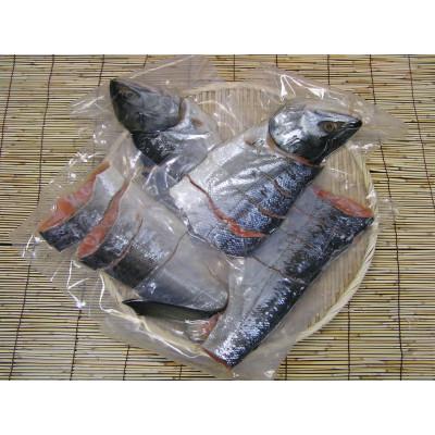 ふるさと納税 増毛町 新巻鮭　切身　約1.8kg