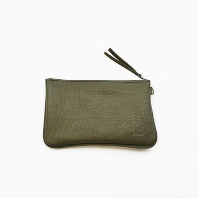 ふるさと納税 益子町 通帳ケース　オリーブグリーン |  | 01