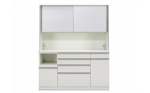 
            シュシュH キッチンボード ハイタイプ 幅170cm 引き戸 食器棚 オープンボード 完成品 カップボード ダイニングボード 大川家具
          