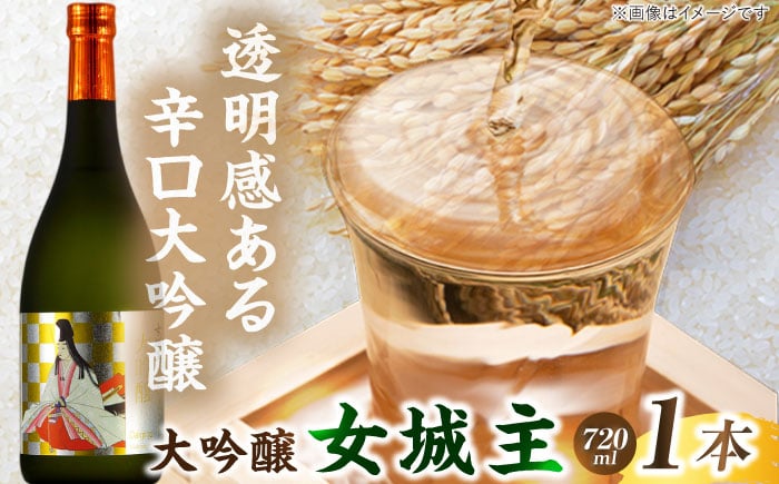 
                  日本酒 女城主 大吟醸 720ml / 大吟醸 日本酒 女城主 地酒 銘酒 清酒 高級酒 アルコール 飲料 飲酒 20歳 ハタチ 山田錦 辛口 フルーティ フルーティー 冷酒 酒造 醸造 酒蔵 老舗 老舗酒蔵 お取り寄せ 贈答 ギフト お祝い 恵那市産 岐阜県 / 恵那市 / 岩村醸造   [AUAK003P]
                