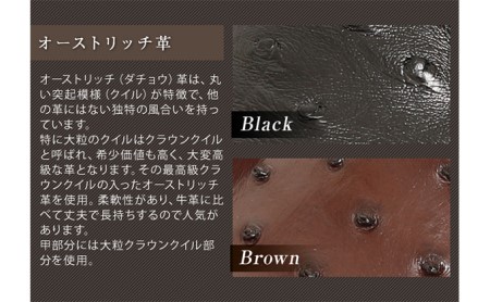 オーストリッチ革 ビジネスシューズ 紳士靴 スリッポン 5cmアップ 4E ワイド No.65 ブラウン 26.0cm