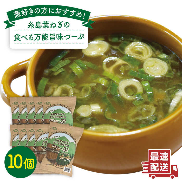 糸島 葉ねぎの食べる 万能 旨味つーぷ 10個 糸島市 / Carna [ALA019]