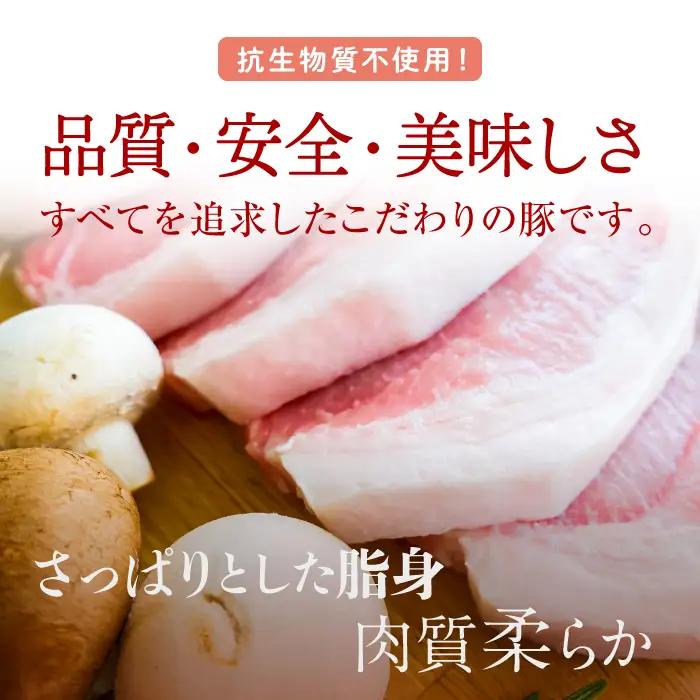 国産豚ロース切身1.2kg（120g×10枚）国産豚肉　産地直送　自社農場　脂身さっぱり肉質柔らか 送料無料 No.089