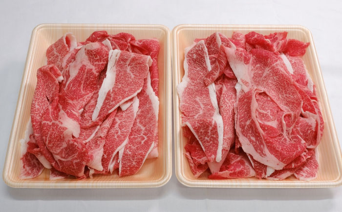 厳選佐賀牛バラ切落としスライス1kg / 牛肉 / 佐賀県 / 有限会社片岡精肉店 [41AEAC007]
