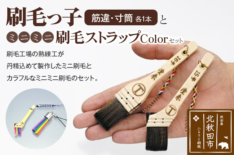 
刷毛っ子とミニミニ刷毛ストラップＣｏｌｏｒセット
