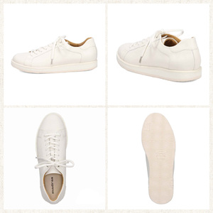 100周年マドラス 浅草ハンドメイド婦人靴 MAL0034　レザースニーカー(カラー：ホワイト、サイズ：24.5cm)