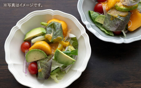 【波佐見焼】ombre de fleur ボウルM ミルキーホワイト 5個セット 食器 皿【翔芳窯】[FE392]