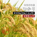 【ふるさと納税】令和6年産 ／お米定期便／4ヵ月　しまね川本 こしひかり 5kg (計20kg） 島根県 川本町産 コシヒカリ 藤屋 石見米