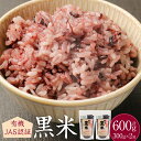 【ふるさと納税】有機JAS認証 黒米 600g 300g×2袋 小分け 有機 くろまい こくまい 雑穀米 古代米 米 お米 コメ ごはん 健康 国産 九州 大分県 送料無料