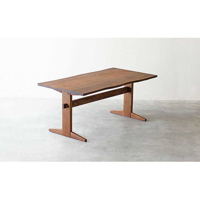 【ふるさと納税】 ダイニングテーブル 木製 無垢材 ウォールナット 幅 150 秋山木工 家具 シンプル ナチュラル おしゃれ リビング キッチン 国産 日用品 インテリア 木材 木工 雑貨 テーブル 食卓 ダイニングセット 北欧 モダン 和モダン 天然木 高級 藤枝市 静岡県