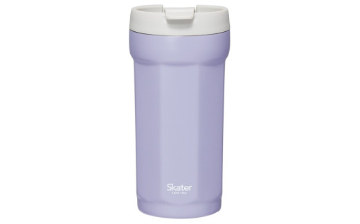 八角形ステンレスタンブラー 350ml ライラックグレー 〈スケーター〉  タンブラー  保温 保冷 フタ付き 奈良県 奈良市 なら 8-056
