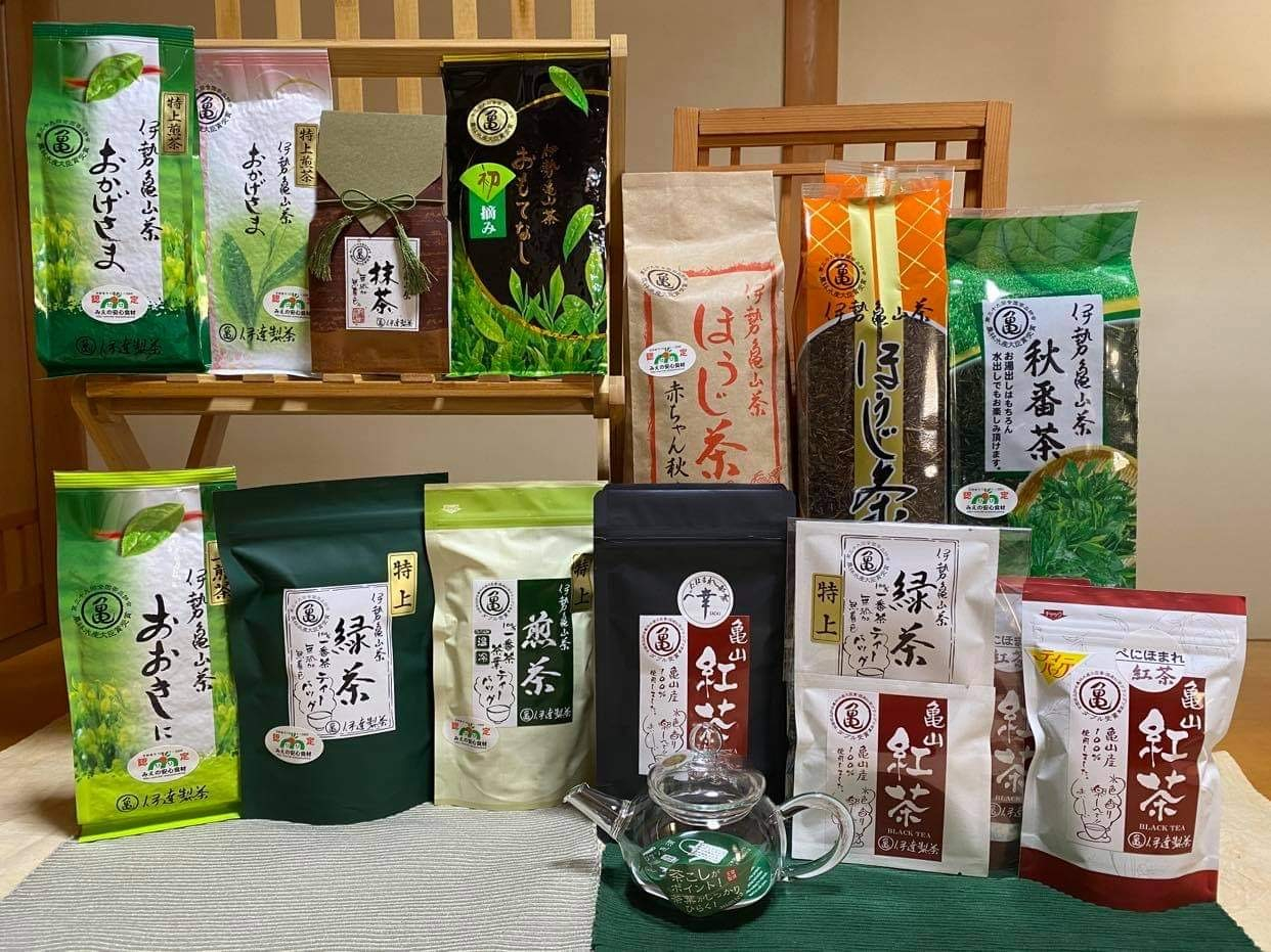 
（亀）伊達製茶 全種類まるごとセット（急須付き） 亀山市/伊達丸亀製茶 伊勢茶 セット 送料無料 [AMAH005]
