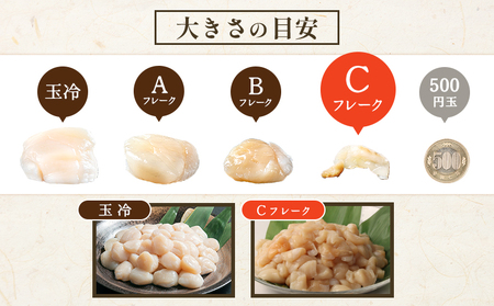 【訳あり】《フードロス応援品!》北海道オホーツク産訳ありホタテ1kg(Cフレーク)【03235】