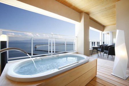 〈3泊ワーケーションシングルプラン〉指宿シーサイドホテル 露天風呂付客室 お食事なし(指宿シーサイドホテル/160-1001)