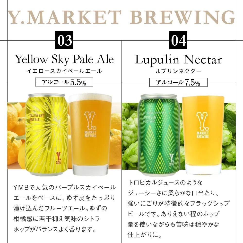 Y.MARKET BREWING  毎月6本【3カ月定期便】 定番・限定詰め合わせセット ギフトやプレゼントにも！