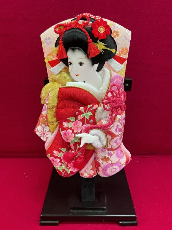 【ふるさと納税】押絵羽子板　女物10号(約30cm)　飾り台付(AR001)