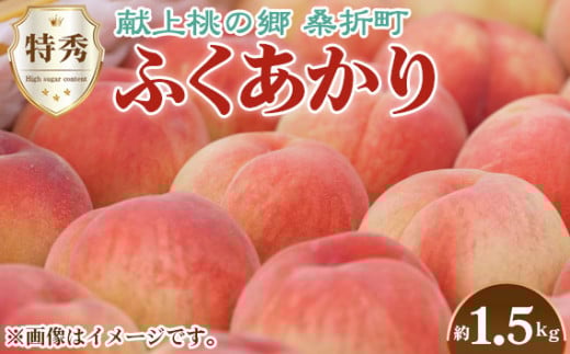 No.166 もも【ふくあかり・2026年産先行受付】特秀1.5kg　桑折町産　JAふくしま未来　桃 ／ 果物 フルーツ モモ 福島県 特産品