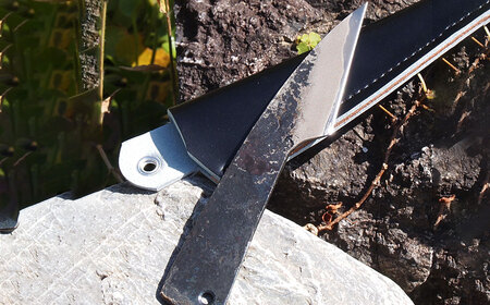 【土佐打刃物】鍛造ナイフ 捌き型ミニナイフ 約7～8cm 全長約16cm