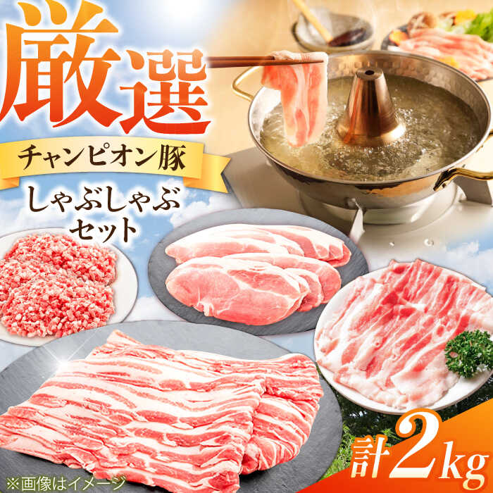 【ふるさと納税】豚肉 しゃぶしゃぶ 2kg セット / 三元豚 国産豚肉 肉 ぶた肉 ブタ肉 2キロ 冷蔵 ロース モモ バラ ミンチ ひき肉 挽肉 肉団子 詰合せ 小分け / 亀山市 / 小林ファーム[AMAB013]