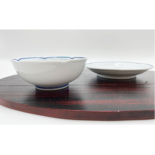 有田焼 波千鳥紋セット (中皿1個・中鉢1個) 鷹巣瑞光堂 A15-224_イメージ2