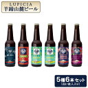 【ふるさと納税】【お茶専門店ルピシアがプロデュース】羊蹄山麓ビール5種6本セット（白い恋人入り）【06121】