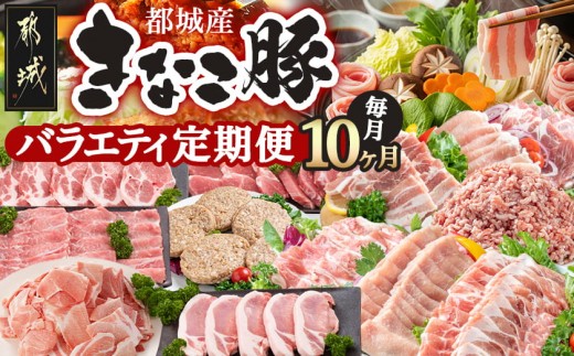 
「きなこ豚」バラエティ定期便(10ヶ月)_T120（10）-1202_(都城市) 宮崎県産豚肉 都城産きなこ豚 豚バラ ロース 肩ロース ウデ・モモ ミンチ ハンバーグ 小間切れ しゃぶしゃぶ とんかつ 焼き肉 生姜焼き
