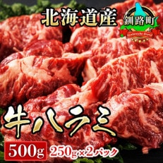 焼肉食材専門店トリプリしおた「北海道産　牛ハラミ」(250g×2パック)