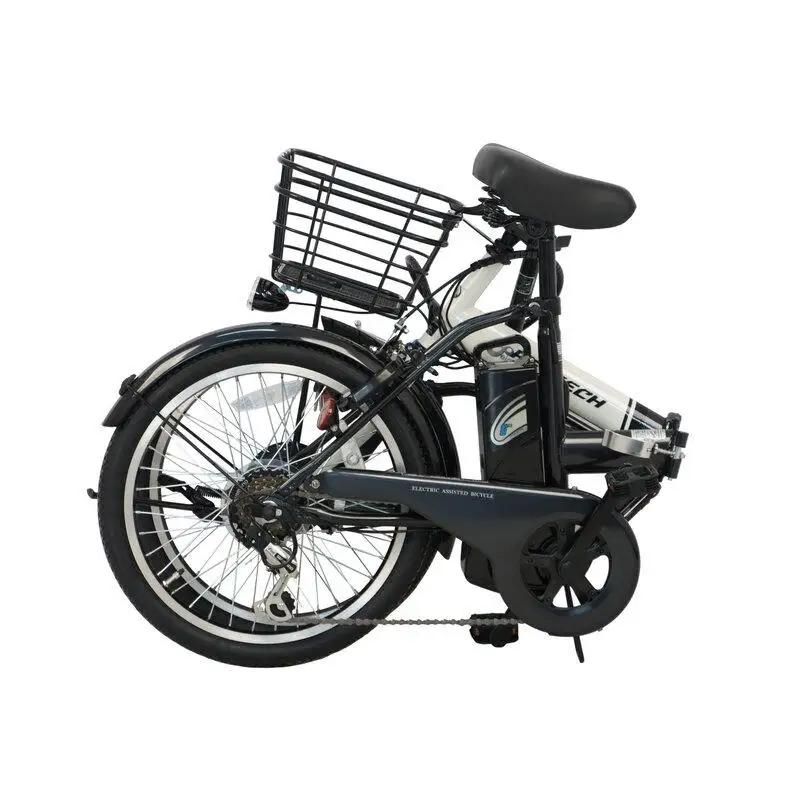 PELTECH ペルテック ノーパンク 折り畳み 電動アシスト自転車 20インチ 自転車 マットブラック