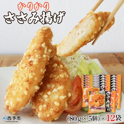 ふるさと納税 西予市 <かりかり食感ささみ揚げ(5個入×12袋)>　惣菜　おかず　手軽　フライ