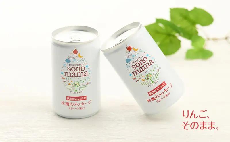《 定期便 3ヵ月 》 りんごジュース「sonomama」（160g×5本）×1箱 りんご リンゴ ジュース リンゴジュース 飲料