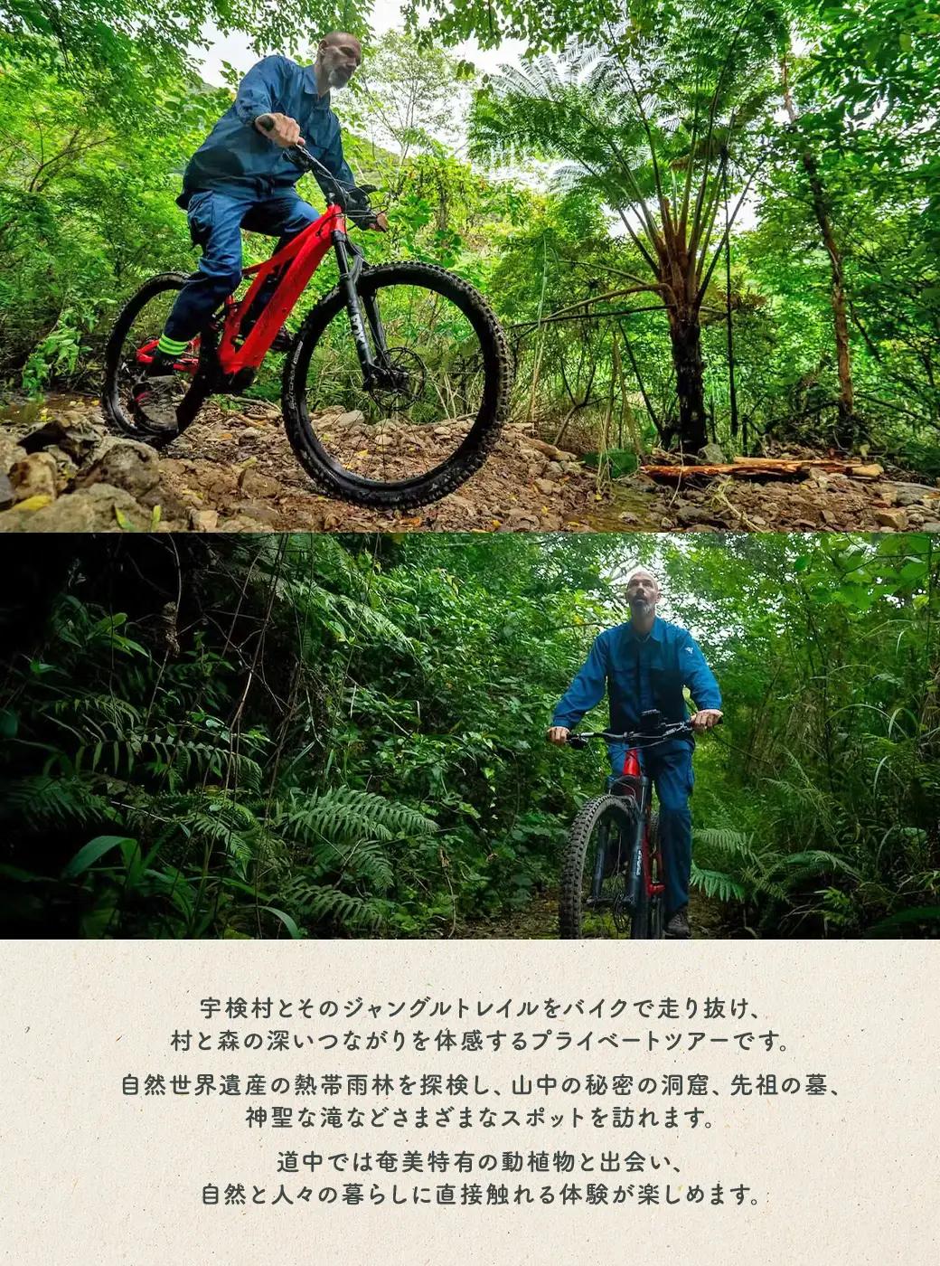 eBikeジャングルライド 2名様 奄美大島 宇検村 鹿児島県 旅行 自然 冒険 完全プライベート