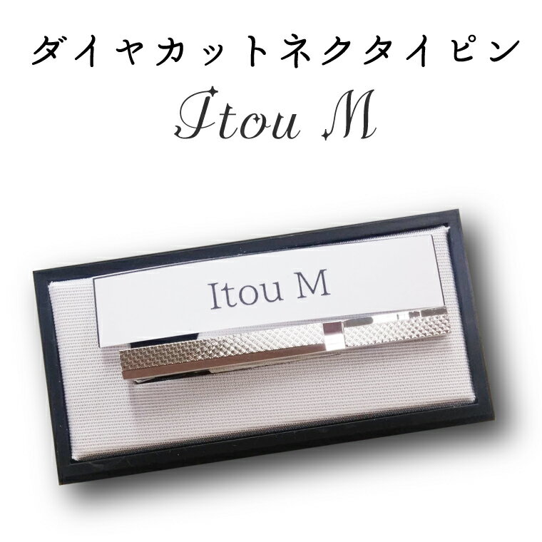 【ふるさと納税】ダイヤカット　ネクタイピン　Itou　M（BX013-1）