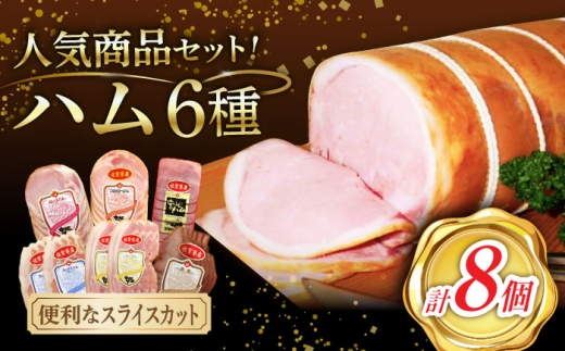 【人気商品セット】わくわくハムセット 6種 ❘ 佐賀県産豚肉 はむ 豚肉 豚 肉 焼豚 生ハム ロースハム プレスハム ベーコン  ❘ 佐賀県 武雄市/宮地ハム [UBM024]