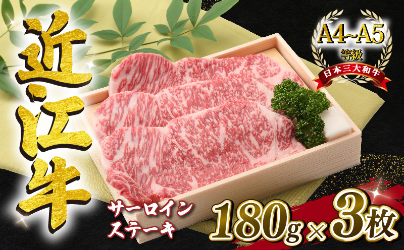 
近江牛 サーロインステーキ 約540g（ 約180g × 3枚 ） A4 ~ A5 ランク 毛利志満 ( 近江牛 ブランド和牛 近江牛 牛肉 近江牛 ステーキ 国産 近江牛 人気 近江牛 神戸牛 松阪牛 に並ぶ 日本三大和牛 ふるさと納税 )
