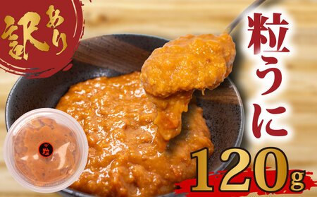 訳あり 粒うに 120g 常温 うに 雲丹 AB