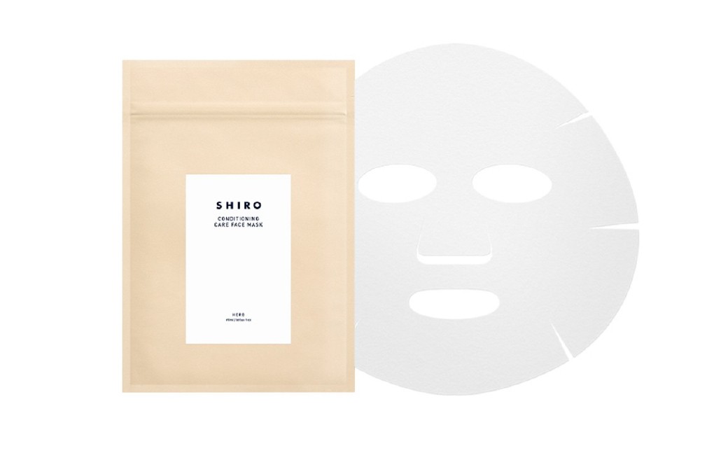 SHIRO ハーブケアフェイスマスク（14枚入り） 整肌 ひきしめ 北海道 愛別町