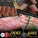 【ふるさと納税】ステーキ焼肉セット 常陸牛ステーキ900g 300g×3枚 常陸牛 牛脂付 美明豚焼肉用600g ロース300g ばら300g 美明豚 美明豚SPF 計1500g 茨城県共通返礼品 サーロインステーキ 焼肉 黒毛和牛 牛肉 豚肉 霜降り ブランド牛 ブランド豚 国産牛 冷凍 送料無料